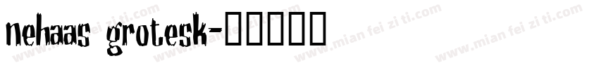 nehaas grotesk字体转换